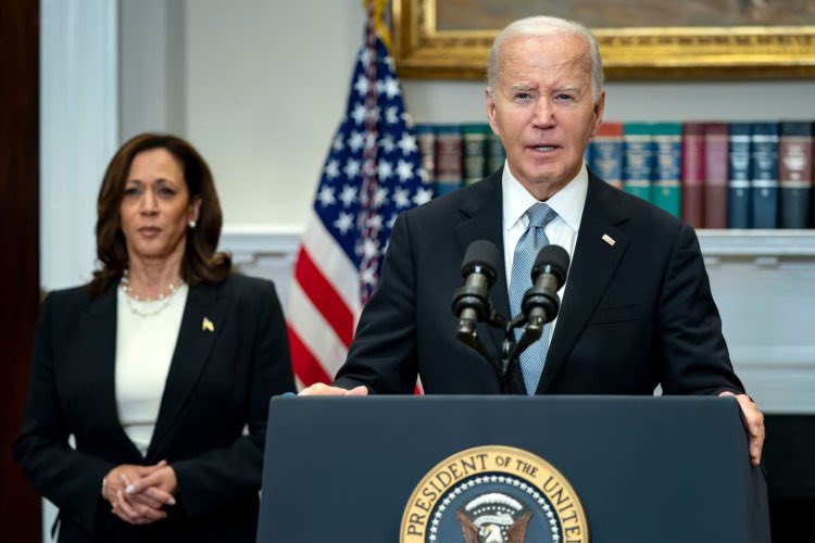 Biden said he would pass power to Harris if he wins a second term but faces health issues. (Source: Bloomberg)

Deep State: “This can be arranged too.” 😏
