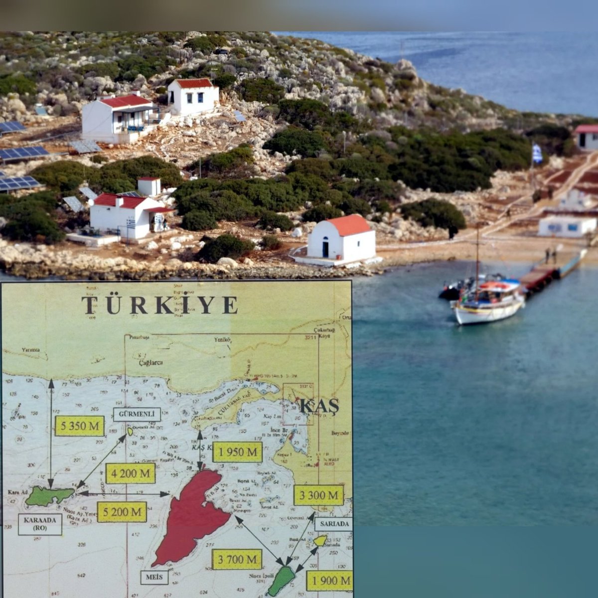 Kapıda Vize Ama Ada'ya İskele!

Antalya’nın Kaş ilçesine sadece 1950 metre uzaklıktaki Meis adasının batısında yer alan Kara Ada(Ro)’ya feribot iskelesi yapıldı ve adada Yunanistan’ın iskanlaşma çalışmaları devam ediyor.

Konuyu Yunanistan’ın Güney Ege Eyalet Başkanı Giorgos