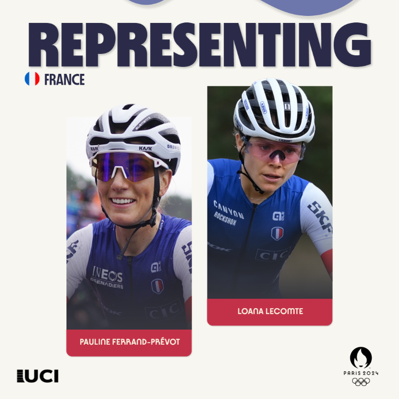 UCI_MTB's tweet photo. Ready to battle! 💪

The top 8 teams in the UCI Women's nation rankings are set for the @Paris2024 Cross-country Olympic race. 😎

Who do you pick? Click the link below 👇

#OlympicCycling #Paris2024 #MountainBike