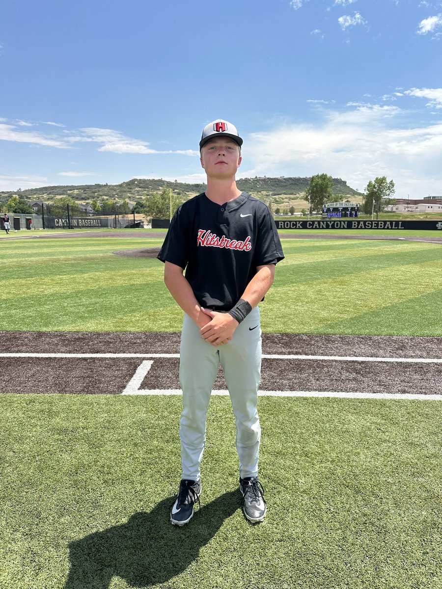 Five Tool Colorado (@fivetoolco) on Twitter photo F: HitStreak Snider 6, Texas Generals Nichols 5
PoG: <a href="/BraydenPerry13/">Brayden Perry</a> 2-2, 3B, RBI, HBP
Pitcher: Chris Dallmann 7 IP, 7K, 6H
Notable: <a href="/cwisniowski2027/">Colt Wisniowski</a> 2-4, RBI, SB F: HitStreak Snider 6, Texas Generals Nichols 5
PoG: <a href="/BraydenPerry13/">Brayden Perry</a> 2-2, 3B, RBI, HBP
Pitcher: Chris Dallmann 7 IP, 7K, 6H
Notable: <a href="/cwisniowski2027/">Colt Wisniowski</a> 2-4, RBI, SB