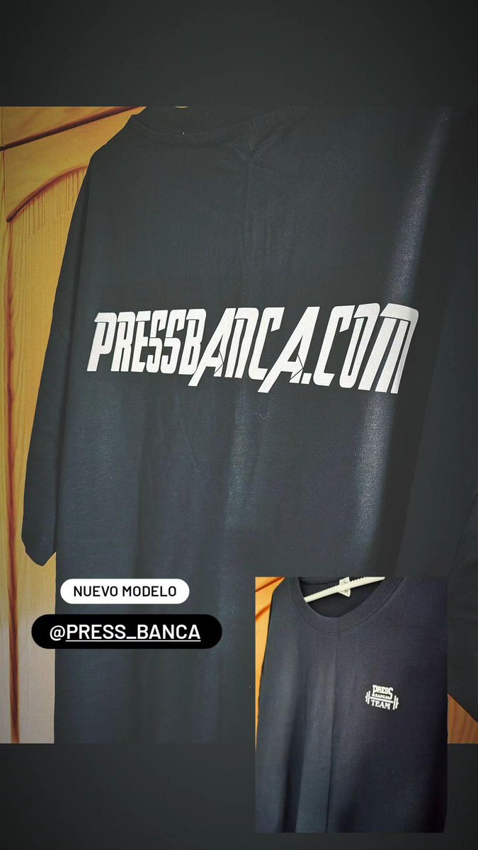 Nuevo modelo de camisetas Press ❤️‍🔥

Disponible en versión oversize, algodón y poliéster sin mangas y con mangas.

pressbanca.com