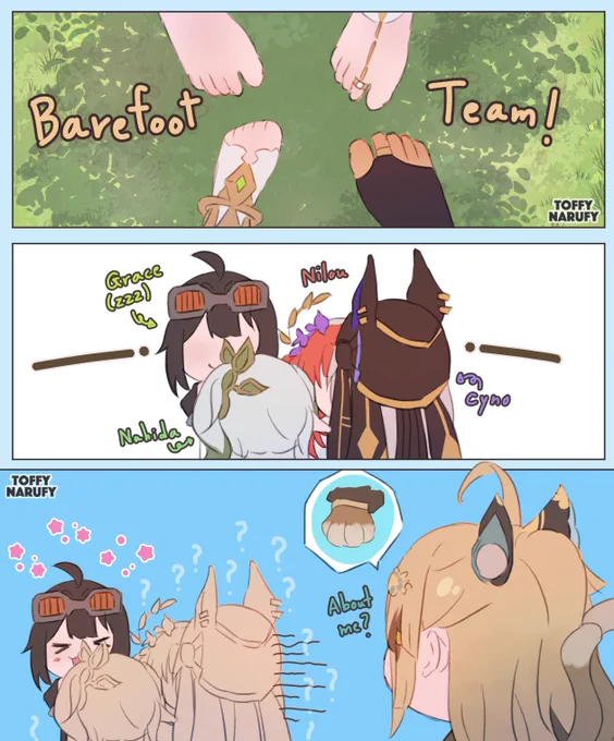 Welcome to Barefoot team🦶🏻😆
//Nilou new skin joined the team

#zzzero    #ゼンゼロ  #ZenlessZoneZero #ZenlesszonezeroTH #HoYocreators #GenshinImpact #原神 #원신 #genshin #GenshinImpactth #genshinimpactfanart #nilou #cyno #kirara #nahida 
