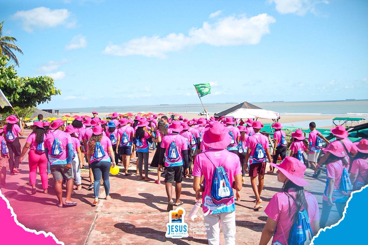 rccma's tweet photo. EU DIGO AU AU AU! 
ISSO É JESUS NO LITORAL! 🎶🩷💙

A missão continua! 
Na manhã desta sexta-feira, os missionários estiveram evangelizando na praia do Araçagy. 
O Jesus no Litoral é lugar de amor❤️ 

#Rccmaranhaooficial 
#jesusnolitoralrccma 
#JNL2024 #Rccbrasil
#igrejacatolica https://t.co/8i8q6qXJE8