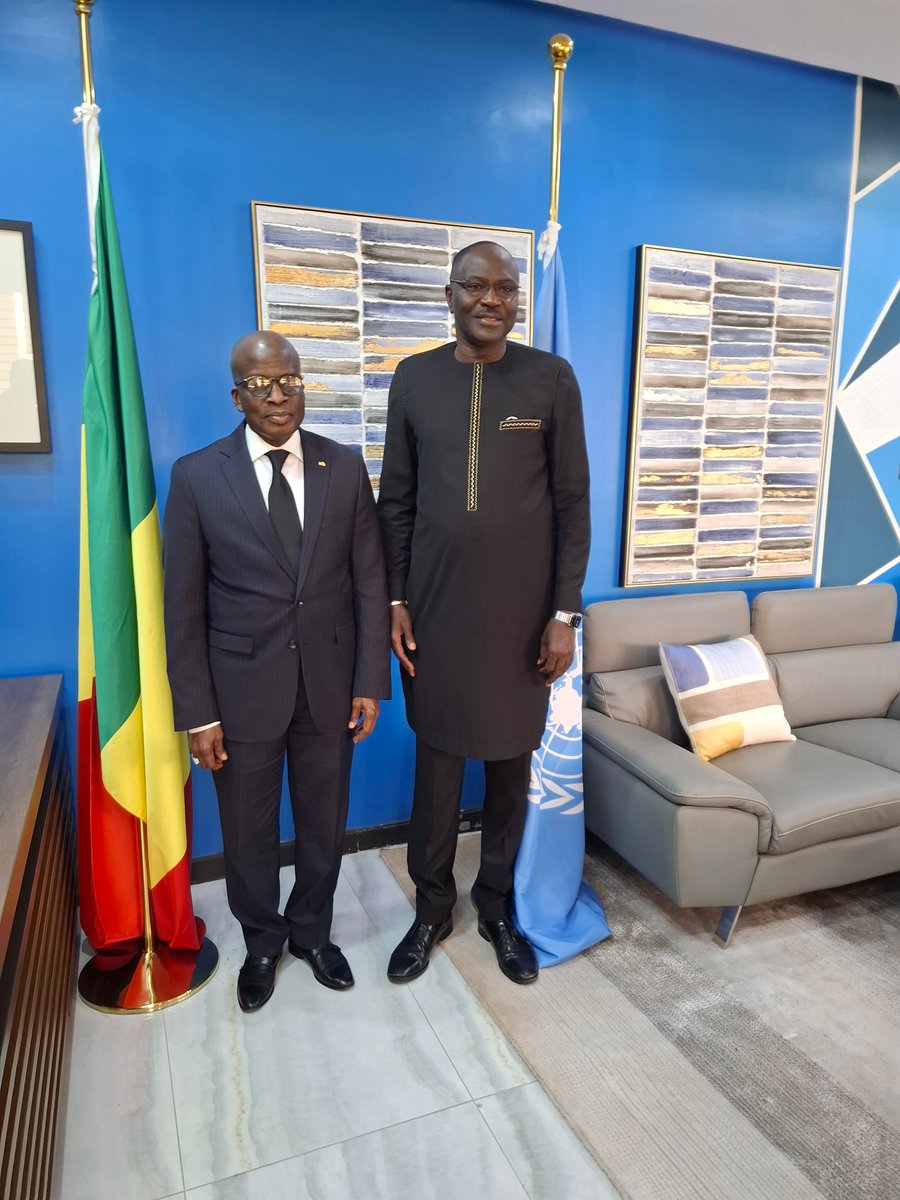 BVG_MALI's tweet photo. Bamako le 18 juillet 2024, le Vérificateur Général Monsieur Samba Alhamdou BABY a rendu une visite de courtoisie à  Monsieur Maleye DIOP,  Représentant Résident du PNUD au Mali. Les échanges ont concerné des points communs en matière de lutte contre la corruption https://t.co/0etu01Jzms