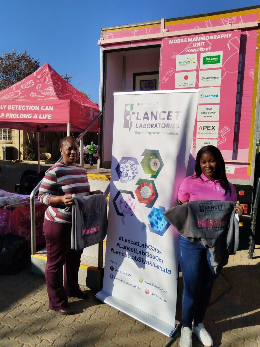 LancetLab_ZA's tweet photo. Lancet Lab @ Green Village Clinic, Soweto, Gauteng. In collaboration with Pink Drive, mammograms and Pap smears were provided to the women of the community.
#LancetLabCares
#LancetLabSiyakhathala
#LancetLabGeeOm
#LancetLabReaKgathala
#LancetLabSiyaninakekela https://t.co/5EOoipPzSz