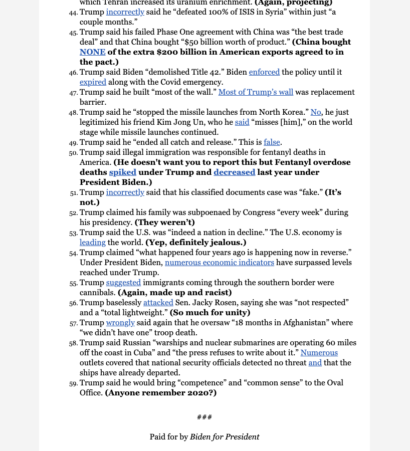 SarafinaChitika's tweet photo. NEW from @BidenHQ: We counted all 59 (!!!) of Donald Trump's lies on the RNC stage so you don't have to.

The receipts >>> https://t.co/tIbDBCJnZl
