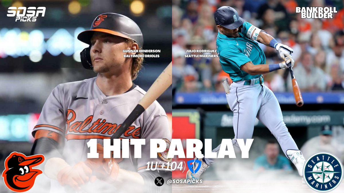Sosa Picks (@sosapicks) on Twitter photo 🏦MLB BANKROLL BUILDER🏧
7/19/24
GUNNAR + J-Rod
To each record 1 hit.
(+104) SGP on <a href="/FDSportsbook/">FanDuel Sportsbook</a>
Let’s build the bankroll!!! 🏦MLB BANKROLL BUILDER🏧
7/19/24
GUNNAR + J-Rod
To each record 1 hit.
(+104) SGP on <a href="/FDSportsbook/">FanDuel Sportsbook</a>
Let’s build the bankroll!!!