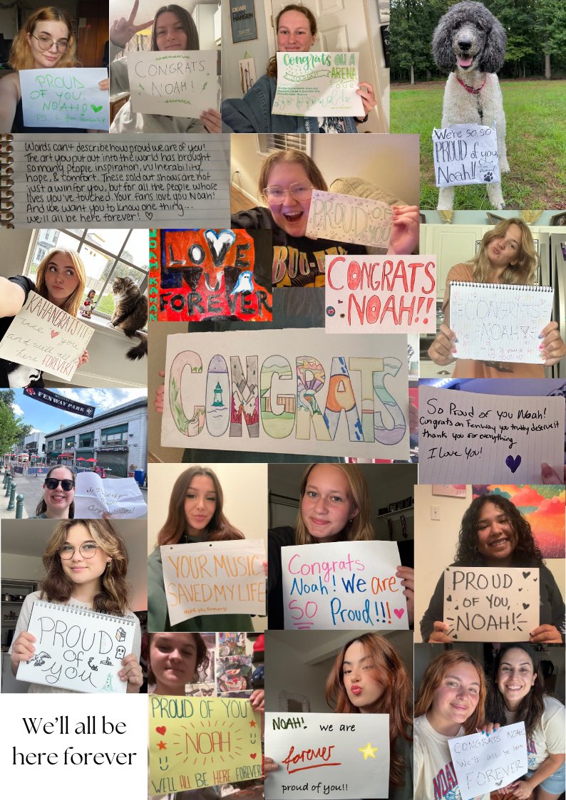 Noah we are so proud of you and can’t wait to see you play Fenway again tonight! Thank you for sharing your art with the world, we love you and we’ll be here as long as you’ll have us🫂