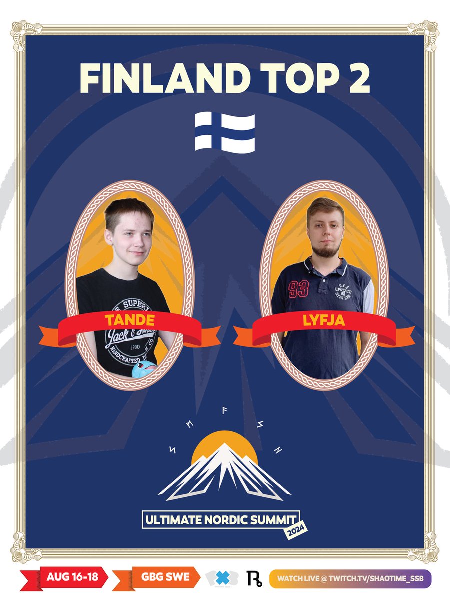 Representing Finland’s best competitors, we have newcomers Tande &amp; <a href="/LyfjaSSB/">Lyfja</a> joining us this year at #UNS2024 🇫🇮😳