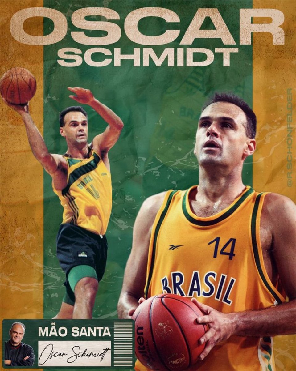 altieribruno's tweet photo. Viajamos a los tiempos de las revistas y la televisión de tubo. A la era en la que la NBA era un planeta ajeno. En ese universo, hubo un jugador que se probó, brilló, sedujo y luego dijo no. He aquí los tiempos de Mao Santa. 

Bienvenidos al mágico mundo de Oscar Bezerra Schmidt. https://t.co/M12knBtBbB