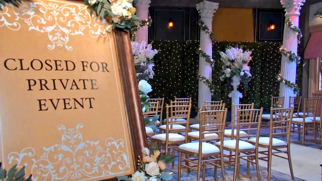 brianne1017's tweet photo. Today's episode starts in the Square. Xander is walking through it with a garment bag & stops to look at the wedding setup when someone calls out to him. It's Jack! #Days #Xack #XackAttack @PaulTelfer @matthew_ashford https://t.co/xM0swgdJvU