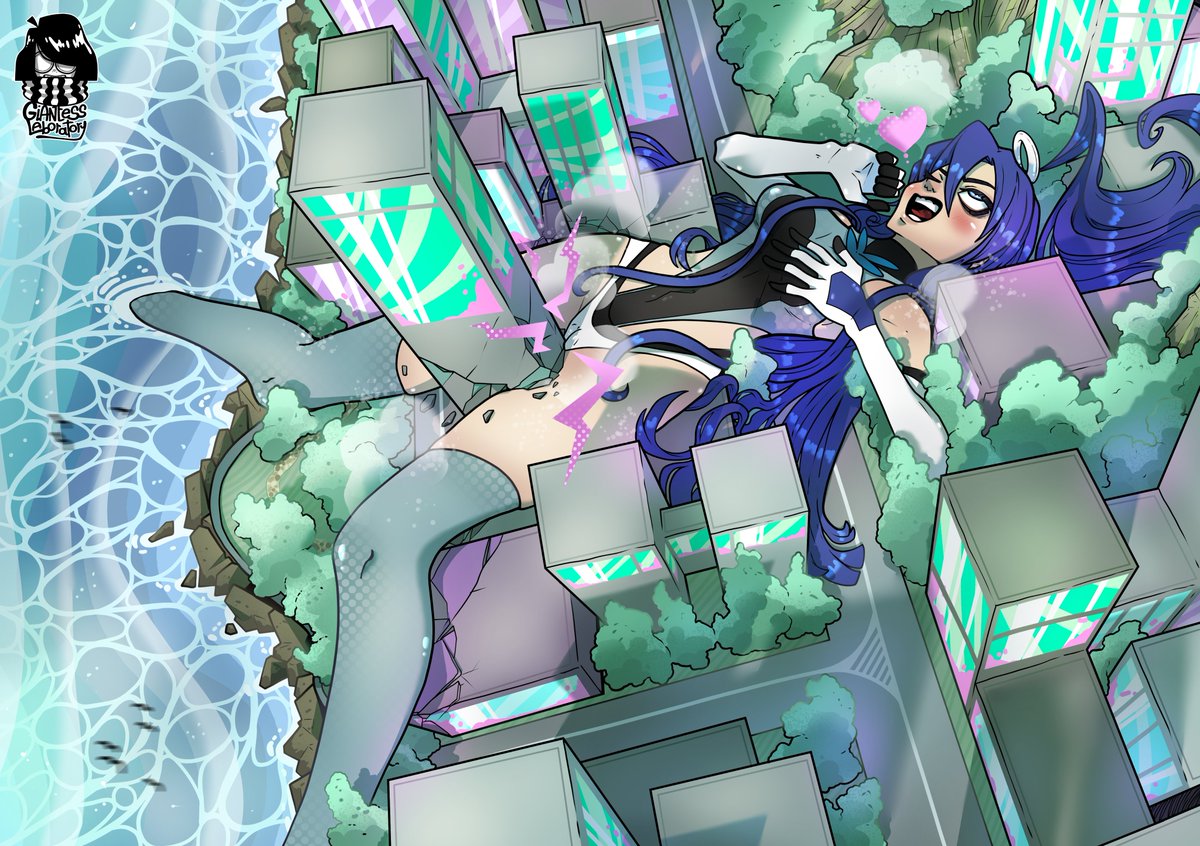 GTSLAB00's tweet photo. Tsubasa Kazanari, now at enormous heights, has decided to satisfy her needs with the help of a small skyscraper!

An anonymous commission. Thank you so much!!!!

#giantess #sizetwitter #Commission https://t.co/EPkCkVEUh8