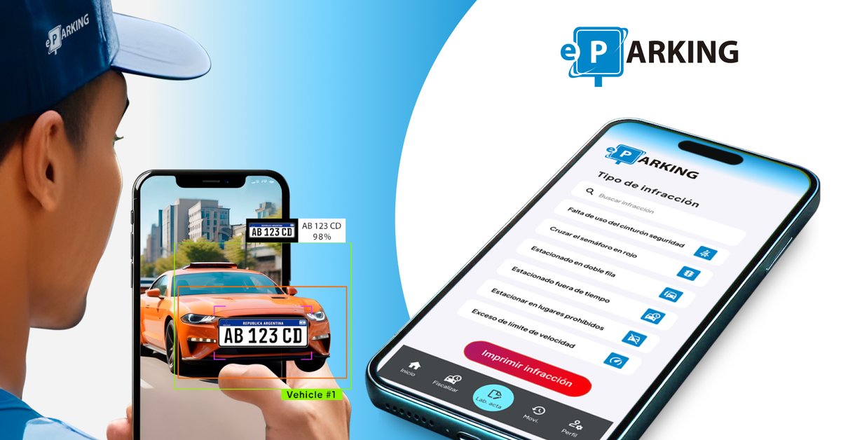 Eycon's tweet photo. 🚀🌍 En EYCON hemos agregado a nuestro portfolio de soluciones para Smart Cities nuestro nuevo Talonario Digital de Infracciones. 📱✨

Este innovador producto está diseñado para transformar la gestión de infracciones por parte de los Municipios, haciéndola más eficiente y moderna, incluyendo herramientas como la lectura de patentes con imágenes e Inteligencia Artificial. 

Permite a los usuarios pagar sus multas directamente desde la app con su medio de pago favorito, evitando pérdidas de tiempo en trámites y colas en los Tribunales de Falta.

Vamos a revolucionar el control de infracciones en las ciudades, evitando el uso de papel y las demoras. 🚓📝

¡Gracias a todos los que han formado parte de este proceso y al Municipio de  la ciudad de Tandil por su valiosa retroalimentación! 👏🔍

#Innovación #Tecnología #Desarrollo #TransformaciónDigital #EYCON #TalonarioDigital