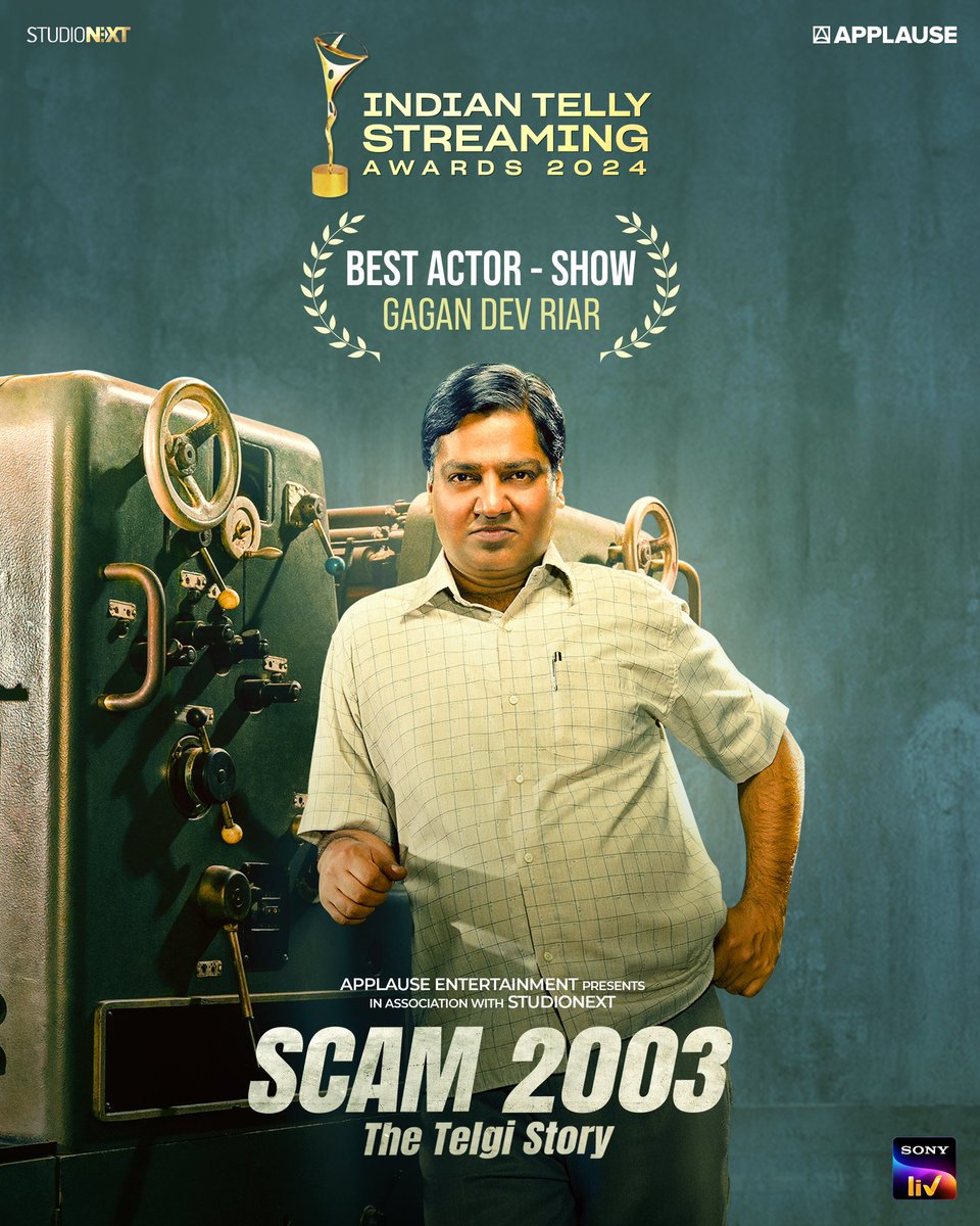 ApplauseSocial's tweet image. Applause wins big!🏆 
Congratulations to all the deserving winners and thank you #IndianTellyStreamingAwards2024 for the honour! 

#Applause #TellyStreamingAwards #TellyStreamingAwards2024 #PorThozhil #Scam2003