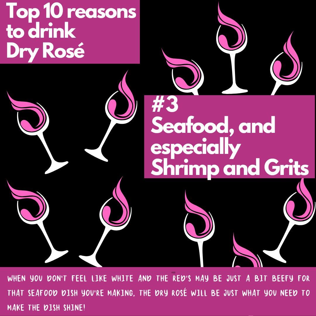 AvlWineMarket's tweet photo. Seafood and Dry are best friends in the wine and food pairing world. Pivot to the deep, rich, red-fruited pinks for tuna and spicy seafood dishes. Think of it as the lightest red wine you'll drink. Pivot back to the pale pinks for shellfish and white-fleshed fish preparations. https://t.co/z8hW8SfILa