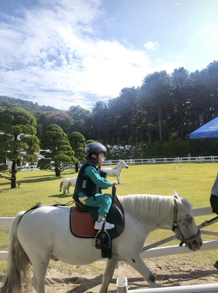 ccconvers's tweet photo. テレビを見ていたら、いきなり馬に乗りたい！と言われて乗馬しに行きました。
天気も良く、楽しんでくれて良かった。

今後もたくさん色んなことを経験させてあげたいですね。

相場の様子を見ながら、今月もトレードで利益出していきます。 https://t.co/szsAYJMU3n