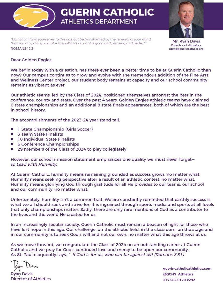 Guerin Catholic Athletics tweet media