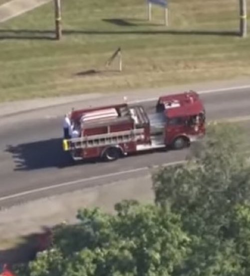 JerichoXVI's tweet photo. @Travis_4_Trump Corey's Last ride on his fire truck his life gone too soon and so preventable. May he rest in peace. https://t.co/f3BHTD3NNL