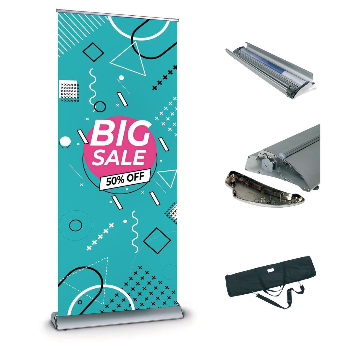 PrintBots's tweet photo. NEW PRODUCT ALERT! Our legend roller banner is a high-quality unit with an exchangeable graphic that can be replaced. This means that after the initial investment you only need a replacement graphic for your next marketing / promotional event!! https://t.co/wYvSsnni7X