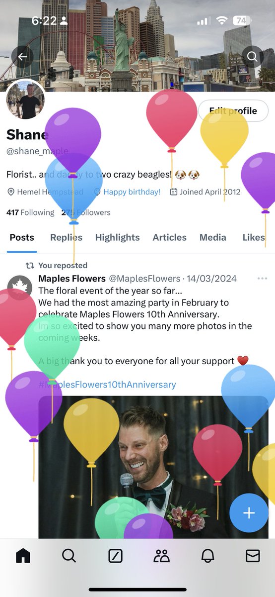 shane_maple's tweet photo. It’s 🎈🎈 Day! https://t.co/xSXEk9SJ36