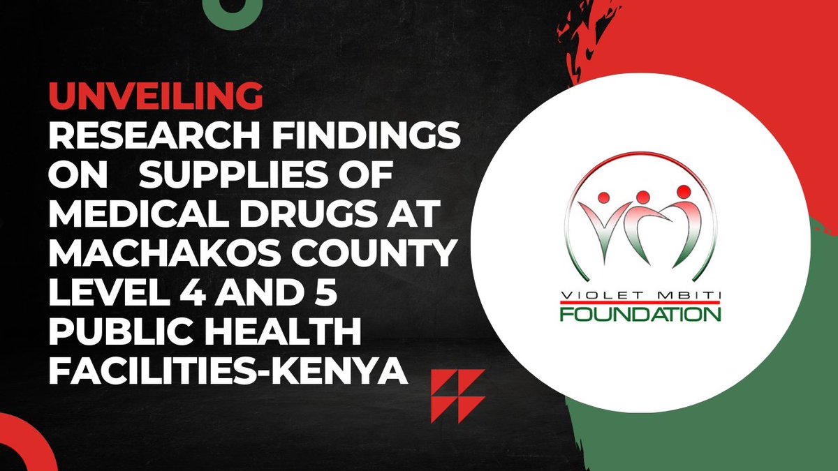 KenyaVmf's tweet photo. Unveiling Research on Supplies of Medical Drugs at Machakos  Level 4 and... https://t.co/rcACGMmWjm via @YouTube https://t.co/ZCagNSNpYj