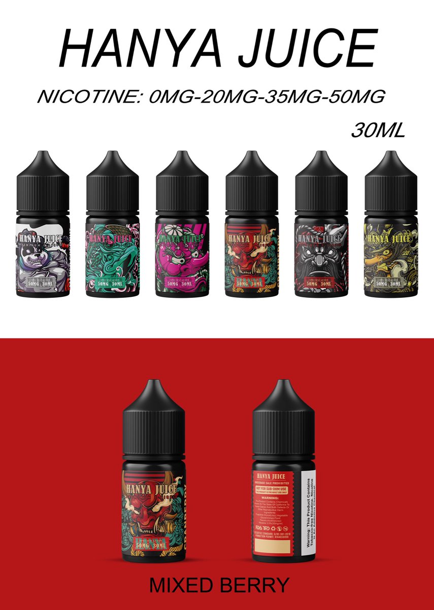 Liyishengvape's tweet image. HANYA JUICE #vape  #juice #vgod ＃disposablevape