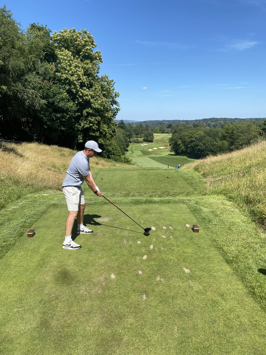 Springettliam's tweet image. Superb day @TandridgeGolf course in incredible condition 👏🏻@ScottWeale1987 @Tuckwells_Rob thanks for the invite 🔥