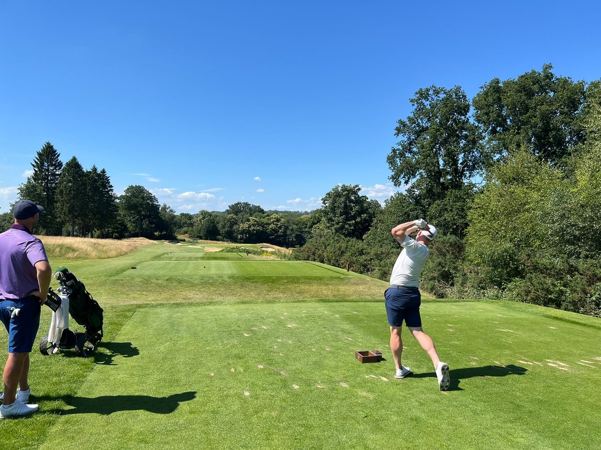 Springettliam's tweet image. Superb day @TandridgeGolf course in incredible condition 👏🏻@ScottWeale1987 @Tuckwells_Rob thanks for the invite 🔥