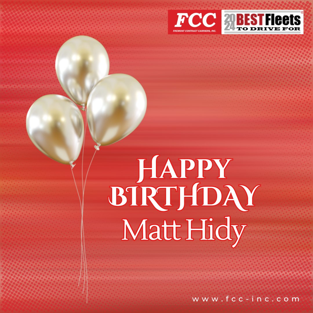 FCC_INC's tweet photo. 🎉 Happy Birthday, Matt Hidy! 🎂 Here’s to a day full of fun, laughter, and everything you love. Make it a birthday to remember! 🥳 #happybirthday #FCC #greetings #birthdaywishes #celebratelife https://t.co/1iEP7uMRk3