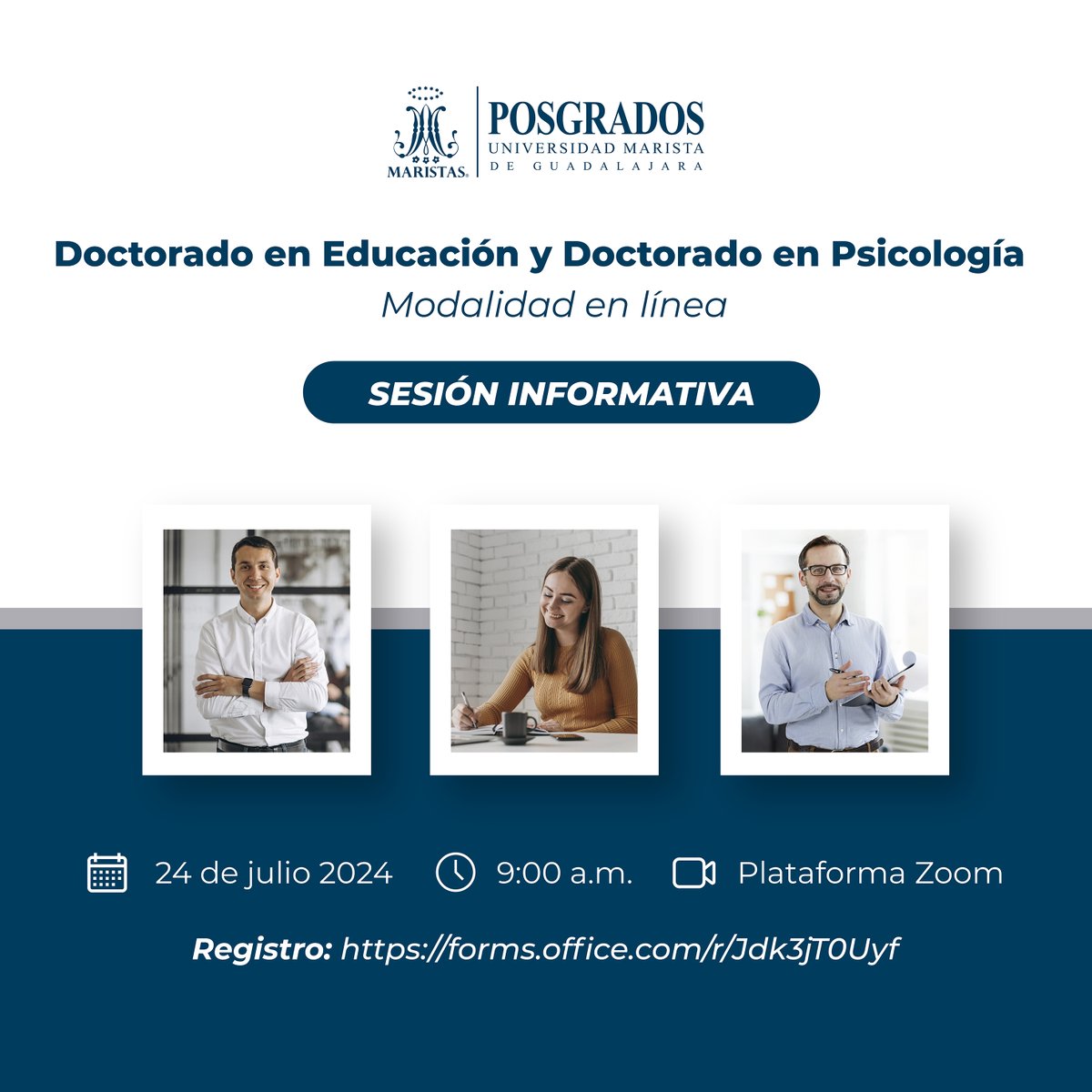 Nuestros doctorados en Educación y Psicología tienen un enfoque humanista y están pensados para quienes quieren generar un impacto en estas áreas de estudio. Conoce más en la sesión informativa del 24 de julio, a las 9:00 horas, por Zoom.

Registro: forms.office.com/r/Jdk3jT0Uyf