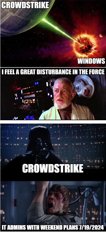 hacknow's tweet photo. Lessons learned today for those without OOB access to their physical server stacks (VMHosts, BMC/ILO/IPMI) #CrowdStrike #CrowdStroke #CrowdStruck https://t.co/KrS9vjVP6s