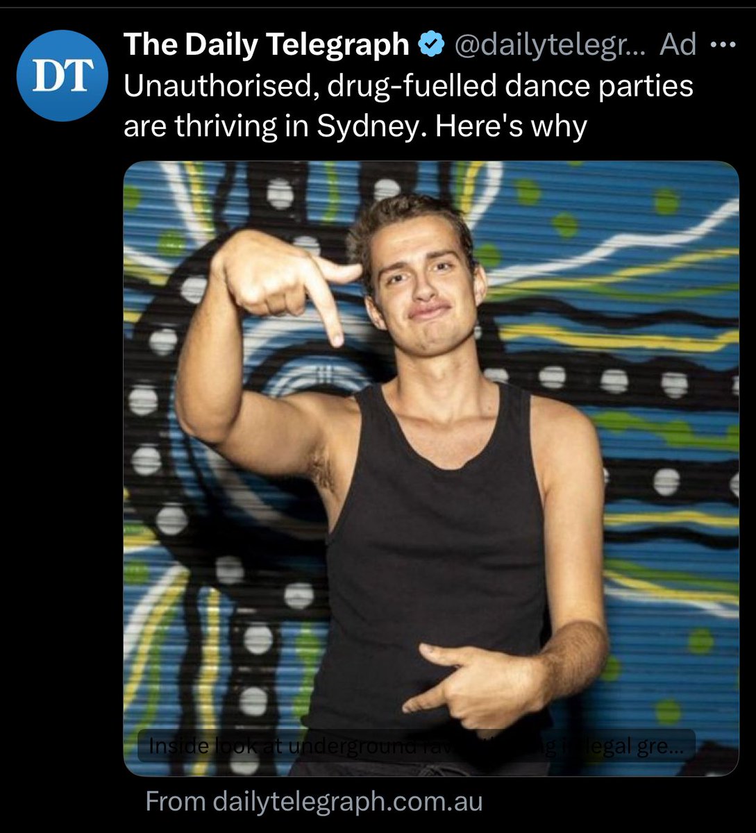 So I don’t see any Authorised, drug-fuelled dance parties thriving in Sydney? 🤷‍♀️ 🙄 THAT’S WHY