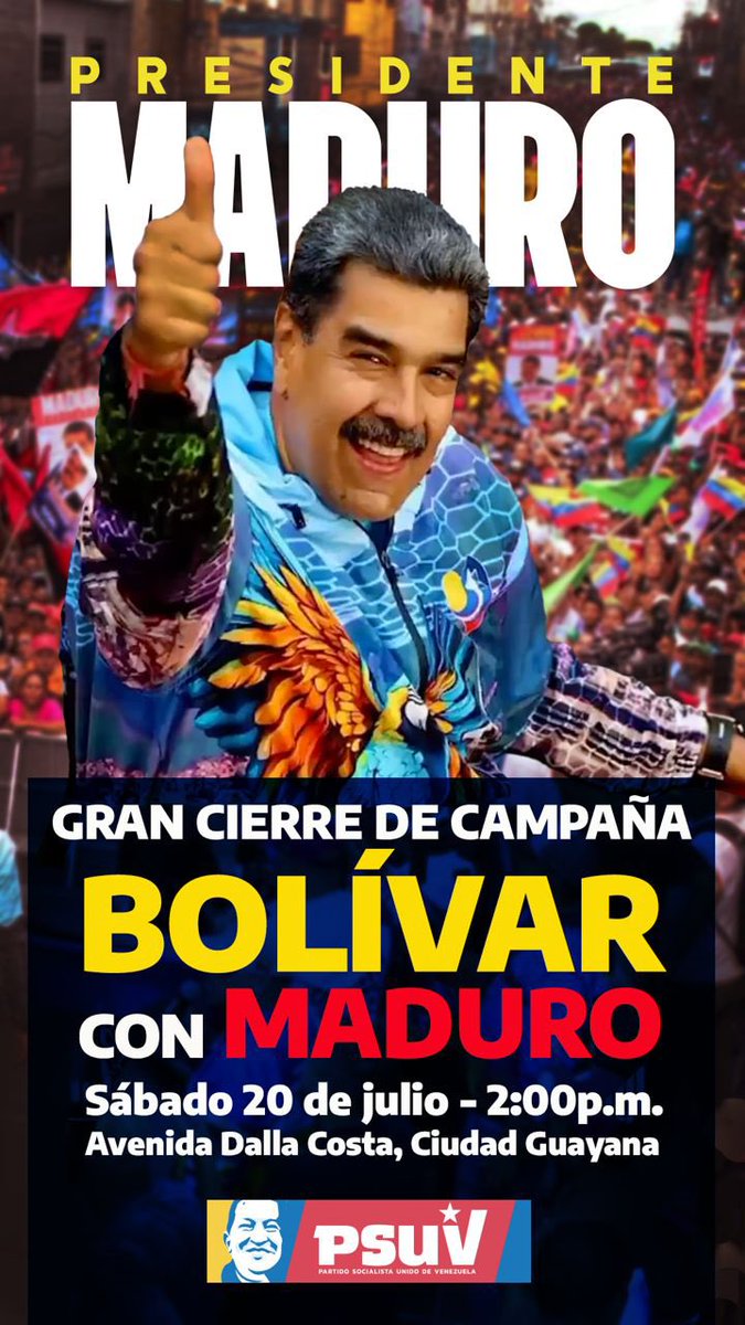 Activos mañana, porque nos vemos en Dalla Costa en el mejor cierre de campaña, la campaña de la esperanza y de nuestro gallo pinto. 
#PuebloVictorioso