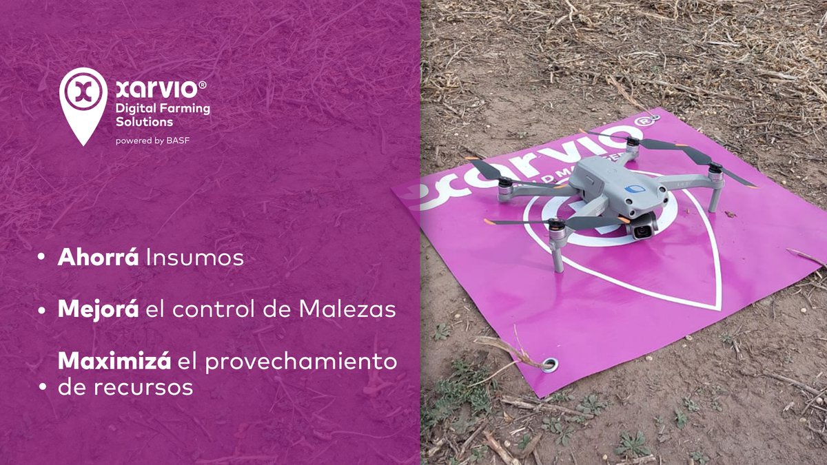 xarvioAR's tweet photo. ✅ Con xarvio® FIELD MANAGER, ahora podrás economizar y mejorar en el control de malezas mediante un servicio innovador, simple y sustentable, realizando aplicaciones sectorizadas de herbicidas a partir de imágenes generadas por drones.​

Conoce mas en: https://t.co/0HUwVyuMZd https://t.co/K1grCaVdB0