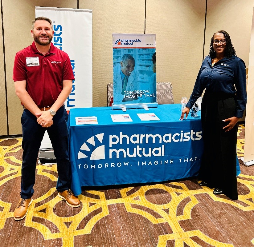 Sales team leader, Kathryn Milon, and Business Development Executive, Patrick Brazan, recently had the opportunity to attend the NCPA Ownership Workshop and discuss our tailored insurance coverage options with community pharmacy owners.