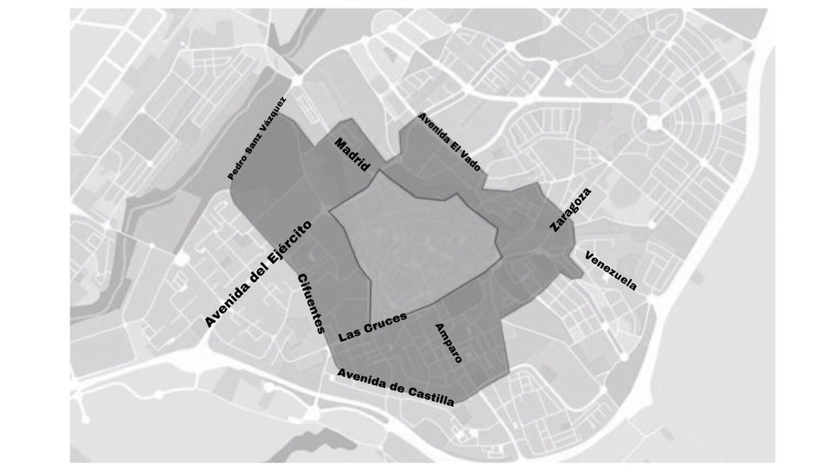 CalleMenorGU's tweet photo. @YoelVargasGa2 Este mapa lo hemos sacado del PMUS sobre la ampliación de zonas de estacionamiento regulado. 

Lo hemos maqueado nosotros con el nombre de algunas calles para orientarnos mejor (podemos haber cometido algún error).

Más info en páginas 82-83 de este enlace
https://t.co/ODNaDqv79J https://t.co/94NASBB3lf