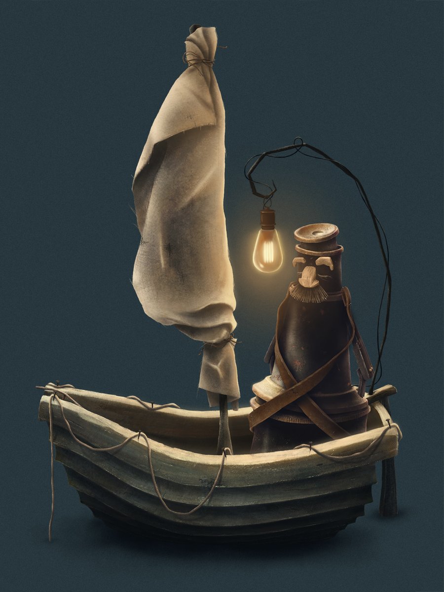 Strážce majáku ztracen na moři… Po nocích, po víkendech, mazlíme se s každým detailem. 😊 Co myslíte? 🤠 #cabaretion #indiedev #indiegame #gamedev #gamedevelopment #followfriday