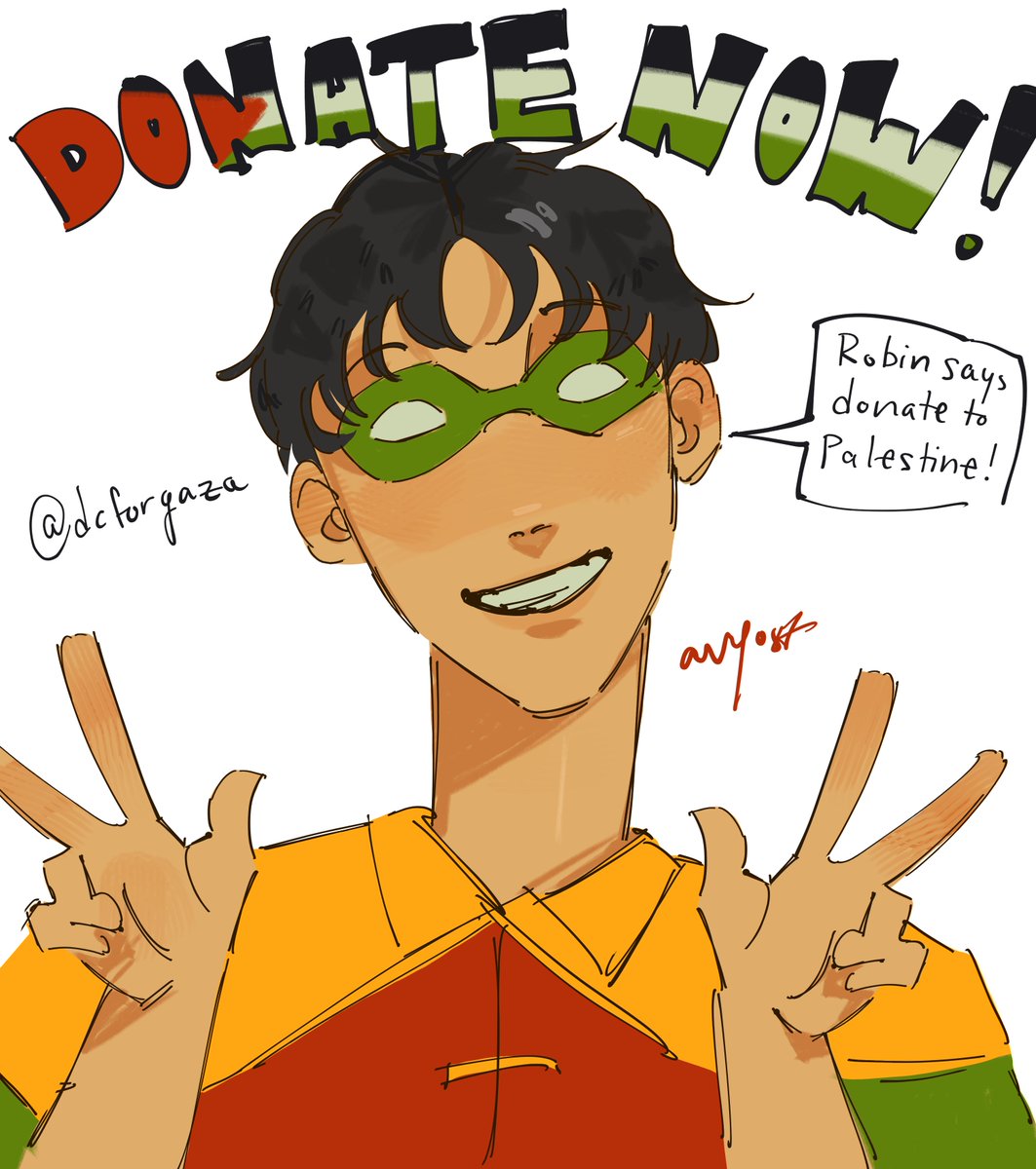 Our donations are officially OPEN!

Donate to a valid Palestinian GFM or ESim in order to receive a piece of DC fanwork (either SFW or NSFW) from a team of dedicated and talented artists, at a $5 USD minimum!

Donations are open until the 18th of August!
forms.gle/wjv5uAEpGRqeM2…