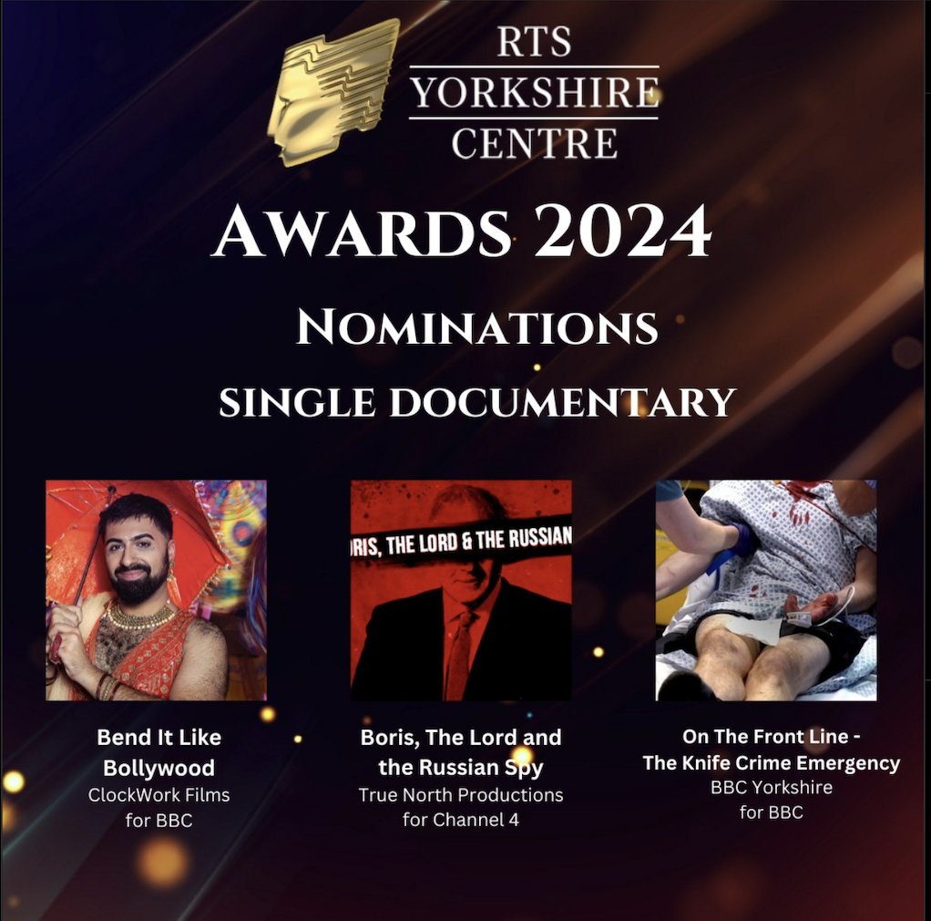 True North (@truenorthtv) on Twitter photo Delighted to receive two nominations in Best Single Docs and Best Doc Series category for this year's <a href="/RTSYorkshire1/">RTS Yorkshire</a> awards. Congrats too to our colleagues <a href="/truenorthpost/">True North Post</a> for their nomination too. 👏👏👏
See you there! Delighted to receive two nominations in Best Single Docs and Best Doc Series category for this year's <a href="/RTSYorkshire1/">RTS Yorkshire</a> awards. Congrats too to our colleagues <a href="/truenorthpost/">True North Post</a> for their nomination too. 👏👏👏
See you there!