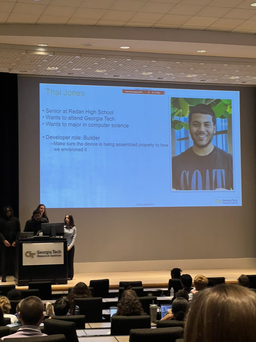 Our Raiders are 🔥 🔥 Congratulations to Thai Jones and Paris Young for successfully completing their summer internship at the Georgia Tech Research Institute. Their final project was entitled Bathroom Alert Tool- a communication tool for students with cognitive disabilities 👏🏾👏🏾