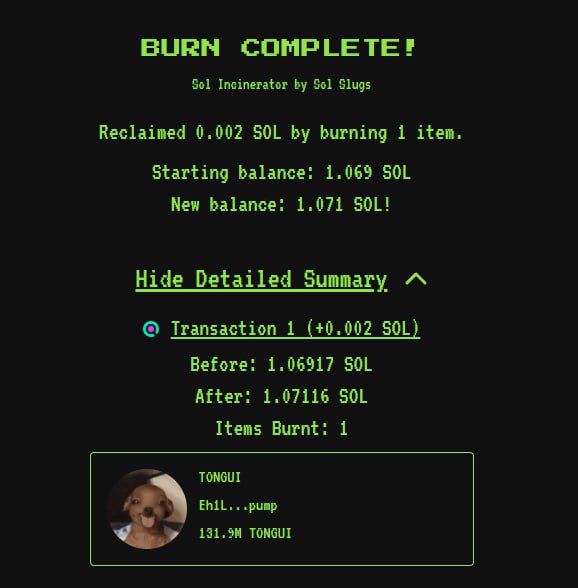 13% dev wallet burned! 

$tongui silly dog