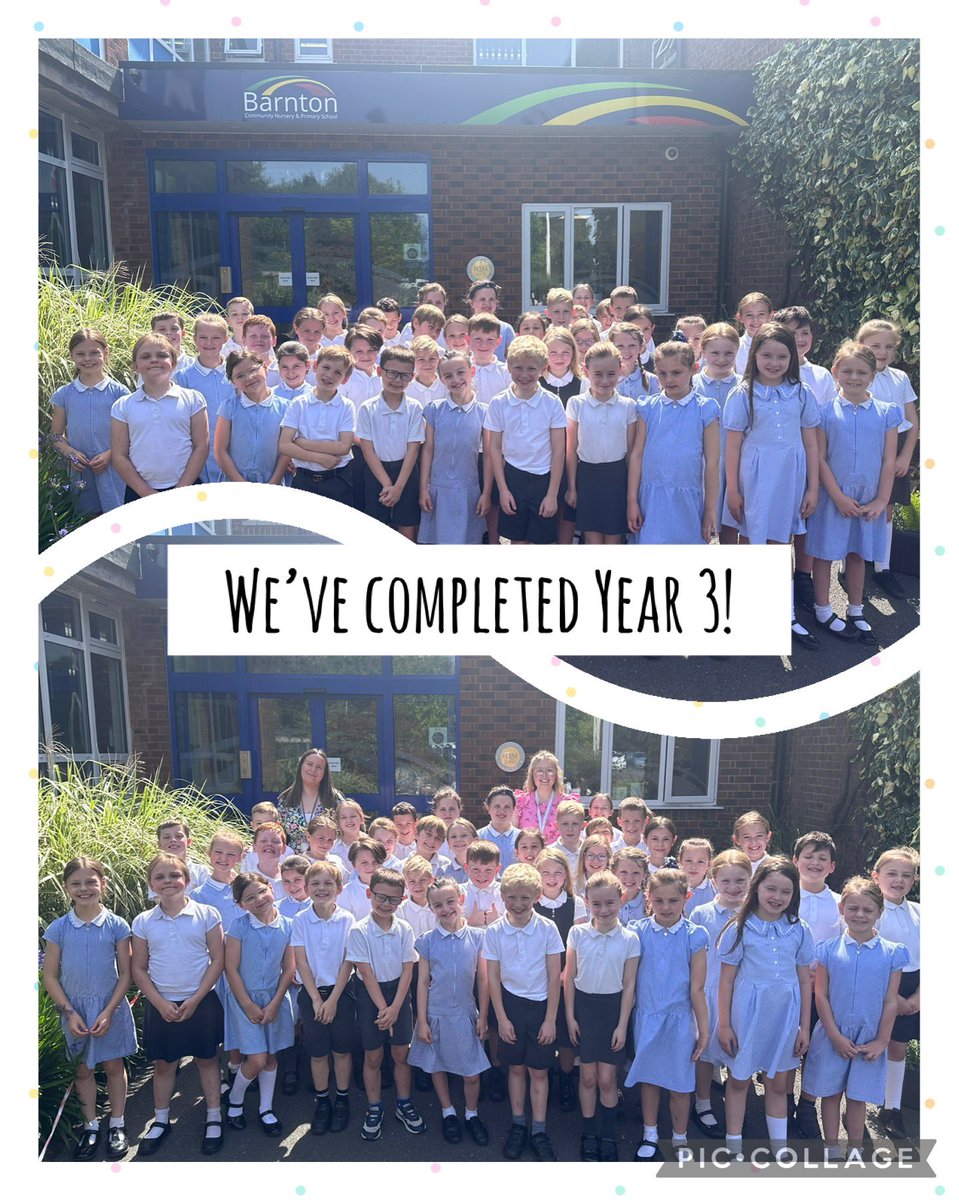 How time flies when you’re having fun! What an incredible year we have had! We are super proud of you all! Have the best summer and see you back in September as Year 4! ✨☀️💙 <a href="/BarntonMissC/">Miss Cooke</a> <a href="/BarntonMissR/">Miss Rutter</a>