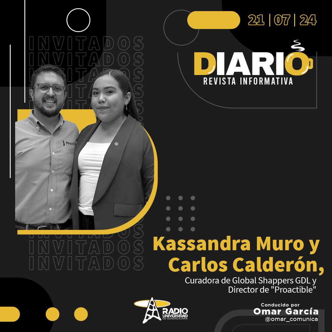 📌Este domingo en #DIARIO recibiremos a <a href="/Kassmuro/">Kassandra Muro</a> y  <a href="/caoscalderon/">Carlos Calderón Cosío</a>, ganadores de un premio por el Proyecto de Torneo de futbol de personas con amputación en <a href="/wef_es/">Foro Económico Mundial</a>.

Escucha la conversación con nuestros conductores, <a href="/omar_comunica/">Omar García</a> e <a href="/IsaackdeLoza/">Isaack de Loza</a> a través del 104.3FM 

⏰6:15AM