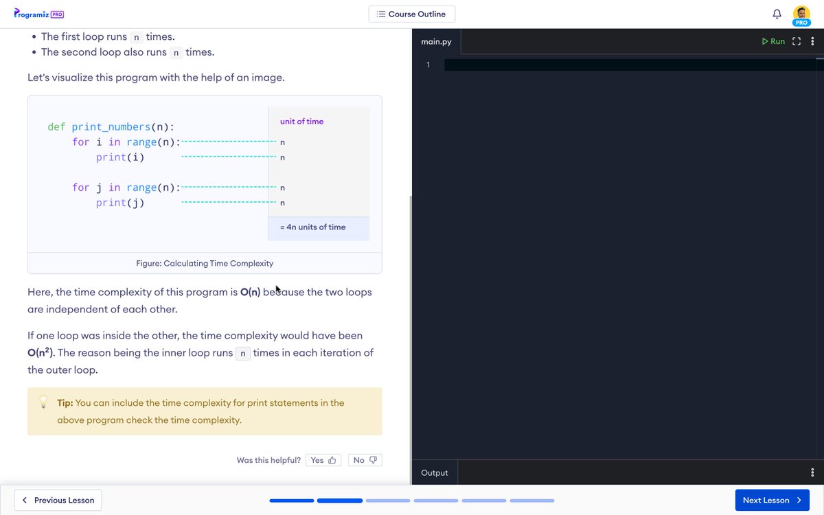 roshankc2000's tweet photo. #LSPPDay49

I am currently studying about Complexity Calculation as a basic part of DSA with Python. I studied about Time Complexity of O(nlogn) and Time Complexity of Two For Loops.

#60DaysOfLearning2024 #LearningWithLeapfrog https://t.co/LwcWbCuY56