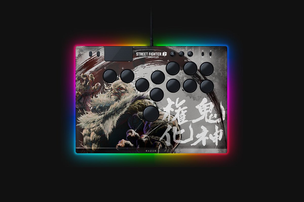 Razer Kitsune All-Button Optical Arcade Controller - SF6 Fighters
