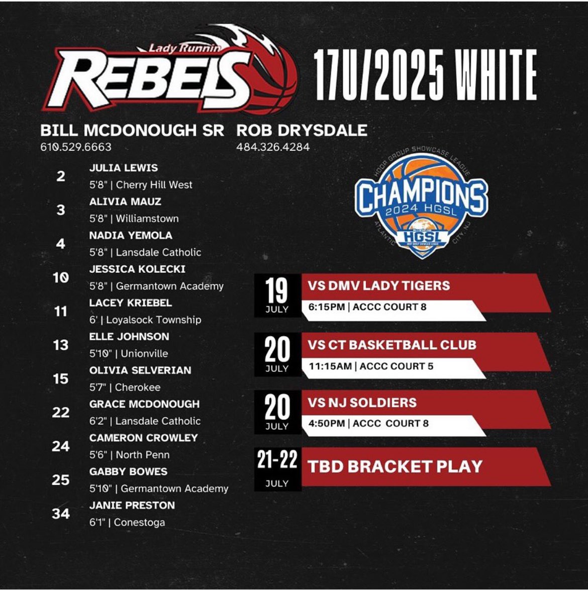 Schedule this weekend for Atlantic City! Can’t wait for one last run with my team! <a href="/LadyRunnin/">Lady Runnin Rebels</a>