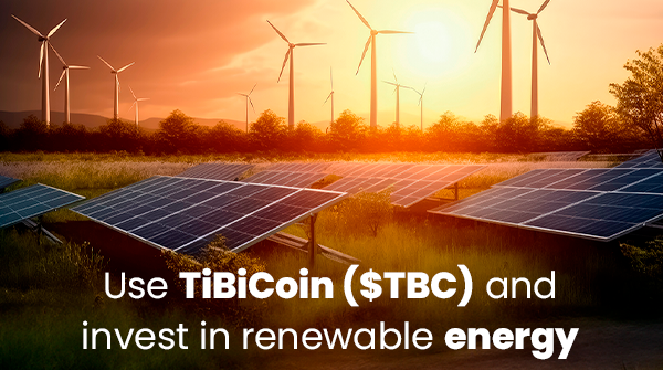 tibicoin's tweet photo. 💡 Use TiBiCoin ($TBC) and invest in renewable energy. Every transaction helps build a greener future. https://t.co/UMAwkZkcAP