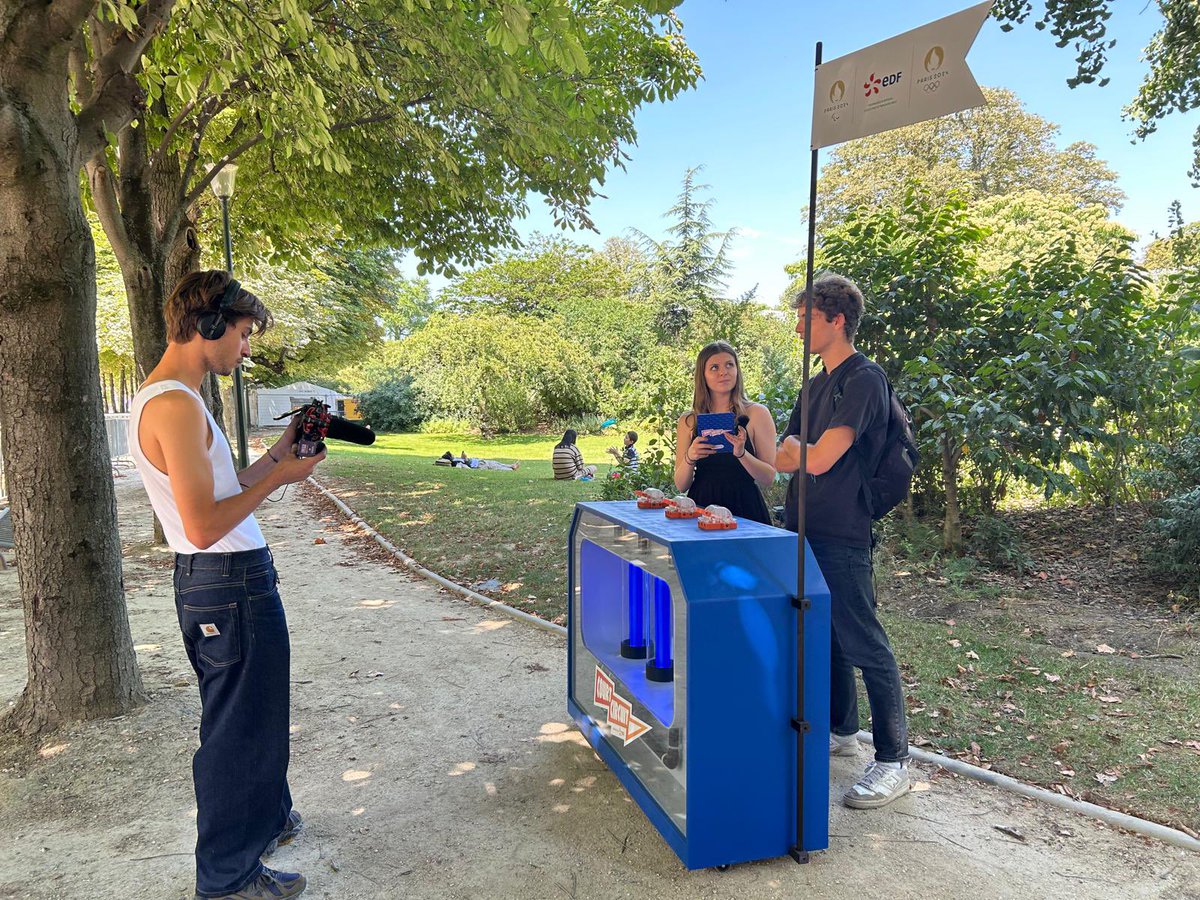 CBUAND's tweet photo. Le vendredi, tu fais quoi ? Court-circuit ⚡️

Mission réussie pour @AgatheVrte, notre animatrice du jour : faire gagner des places pour #Paris2024 avec @EDFofficiel ! https://t.co/bxPI2S9HSL
