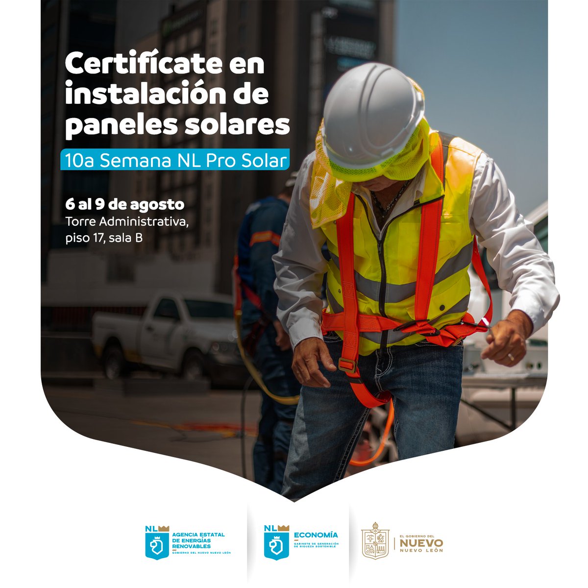 ¡Nueva oportunidad de certificarte!

Si deseas avalarte como instalador y supervisor de paneles solares aprovecha la 10a. Semana NL Pro Solar.

Ingenieros del Instituto de Certificación Tecnológica (ICETEC) impartirán esta capacitación.

Clic aquí: linktr.ee/senl