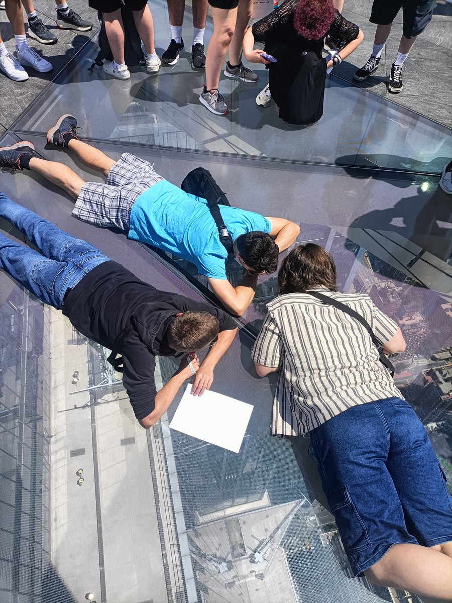 LHSSixthForm's tweet photo. Lying on the glass floor 🙈😲🙈 https://t.co/SUpMGcBAm7